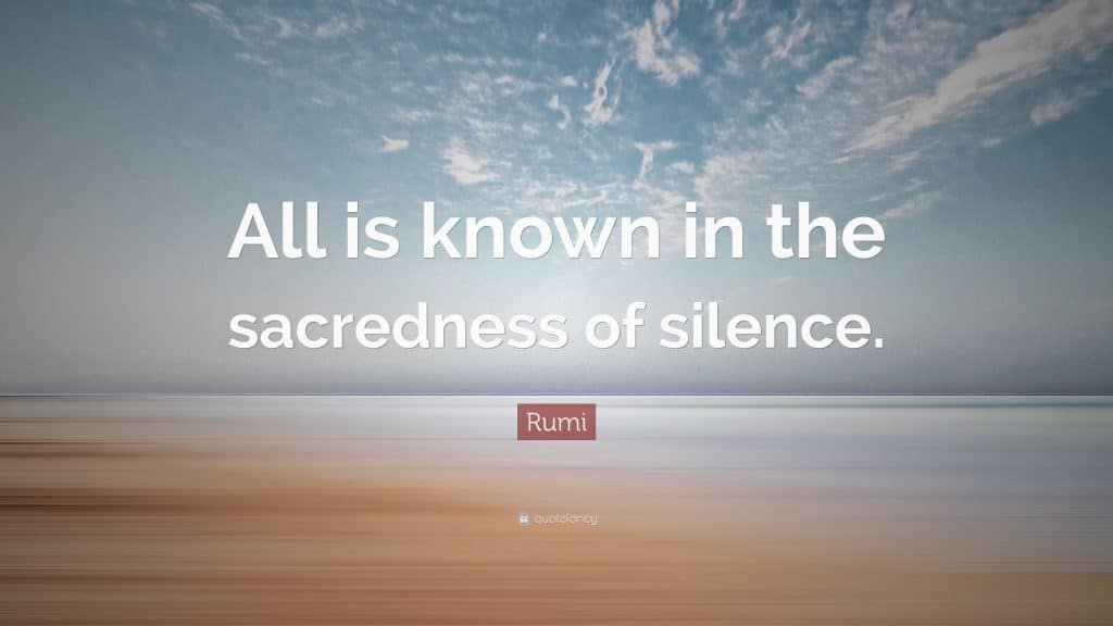 La puissance du silence